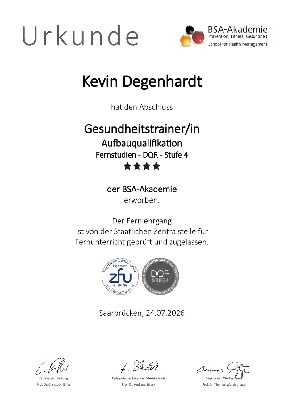Vorschau: Gesundheitstrainer